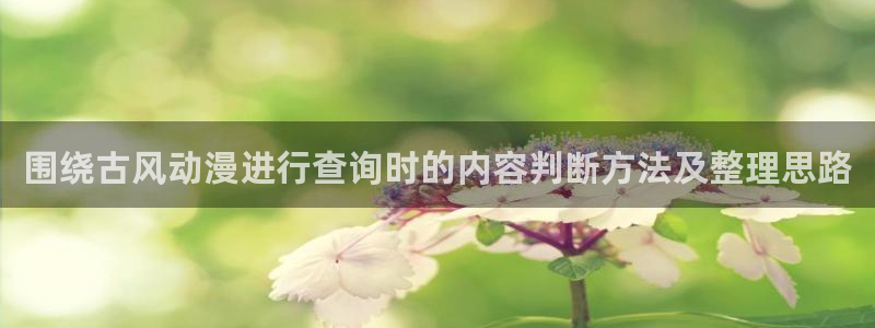 双男动漫推荐:围绕古风动漫进行查询时的内容判断方法及整理思路